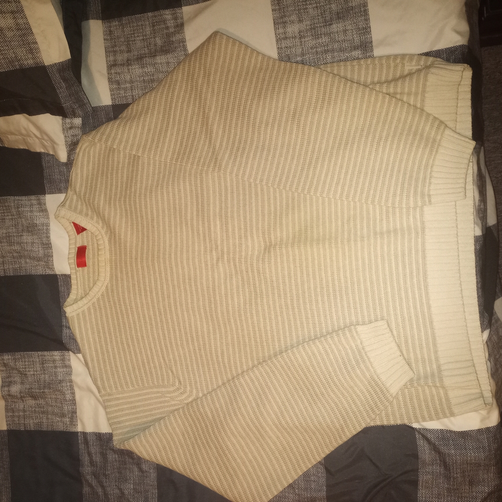 Izod Beige Men's Cardigan Sweater
